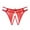 Red, variant on Bigersell Ladies Underwear Clearance Women's Underwear Cotton Briefs Panty Style P-1091 Polyester Cheeky Panties G String Thongs Ladies Briefs High Waist Women's Panties Black One Size