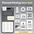 thumbnail image 4 of Riwcyla Label Maker Machine Wireless BT Thermal Receipt Printer All in One BT Connect Price DIY Date Journal Study Sticker Labeling Machine Compatible with iOS Android for Small Business Restauran, 4 of 6