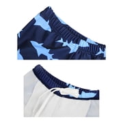 Boys Two Piece Rash Guard Swimsuits Kids Long Sleeve Sunsuit Swimwear Sets