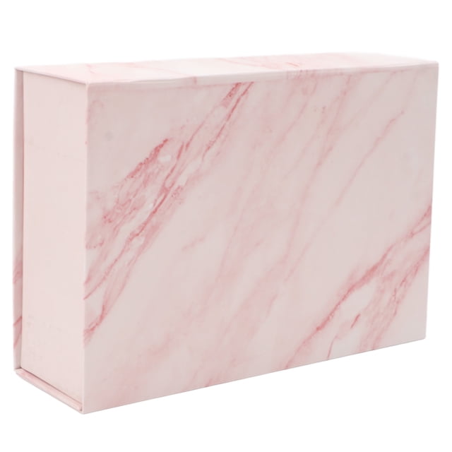 Large Gift Box, Vivid Colors Elegant Classic Shape Pink Gift Box For Candies Marble Style,Flower Style