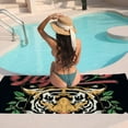 thumbnail image 7 of GZHJMY Beach Towel for Women Girls, Tiger Design Vector Bath Towel, Oversized Lightweight Sport Towel, 31x63 Inch, 7 of 7