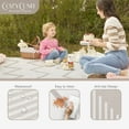 thumbnail image 6 of Evolur CozyCush Reversible Non-Toxic Baby Kids Playmat, Almond Buff, 6 of 13