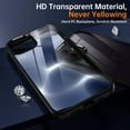thumbnail image 4 of Shockproof Clear Case for iPhone 12/12 Pro, [Not Yellowing] [10FT Military Drop Protection] Hard Clear Back Four Corner Airbags Drop Protection Phone Cover, 6.1 inch, Black, 4 of 7