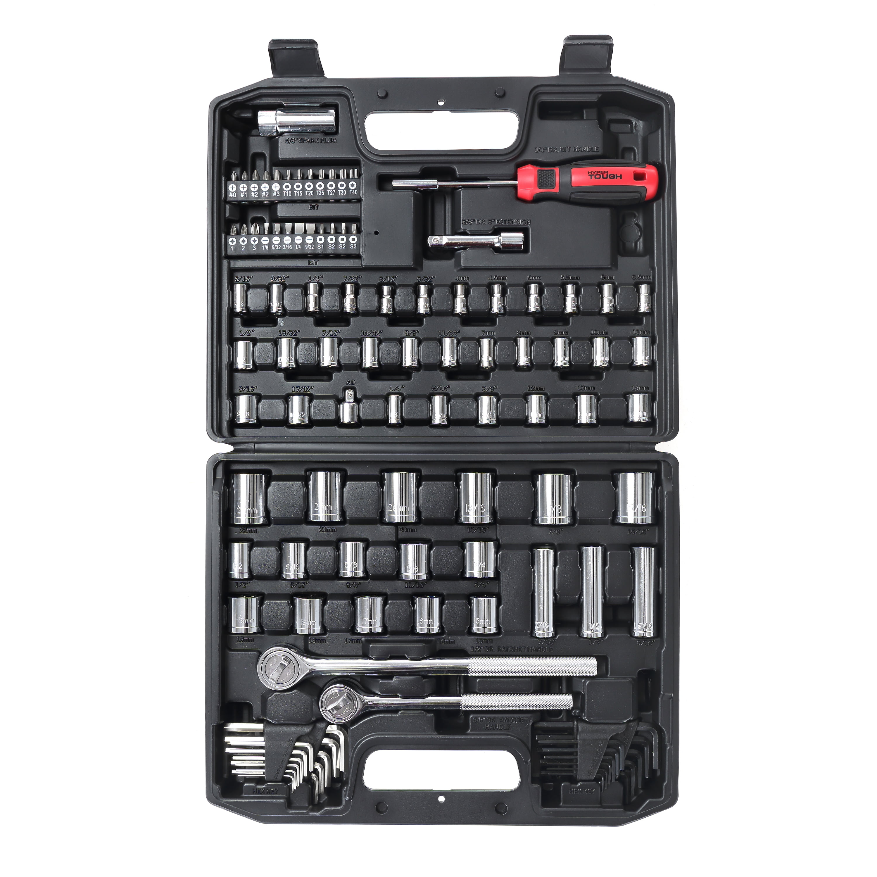 FXタソ⭐️ページです♥️ Hyper Tough 107 Piece 1/4, 3/8, and 1/2 inch Socket Set