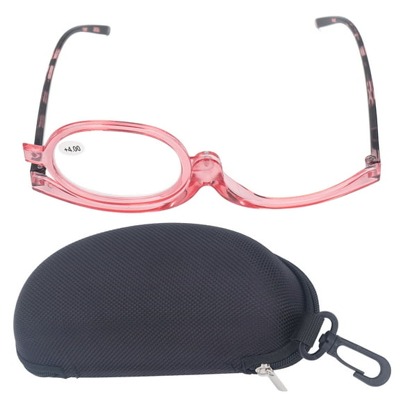 Gafas de maquillaje con lupa, gafas de maquillaje con aumento, gafas cosméticas abatibles, gafas de maquillaje abatibles, eficiencia óptima