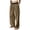 Coffee, variant on Baggy Wide Leg Pants For Men Contrast Wide Elastic Waist Wide Leg Dress Pants Loose Pleated Front Drapey Casual Suit Trousers With Side Pockets Lightweight Wrinkle Resistant Bottoms