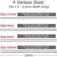 thumbnail image 6 of Supertina Ring Sizers for Loose Rings Women Men 12 pack, Silicone Ring Size Adjuster, Clear, 6 of 7