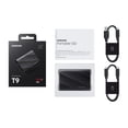 thumbnail image 4 of SAMSUNG T9 SSD portátil de 2 TB, unidad de estado sólido externa USB 3.2 Gen 2x2, Seq. Velocidades de lectura de hasta 2000 MB/s para juegos, estudiantes y profesionales, MU-PG2T0B/AM, negro, 4 of 5