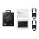 thumbnail image 4 of SAMSUNG T9 SSD portátil de 4 TB, unidad de estado sólido externa USB 3.2 Gen 2x2, Seq. Velocidades de lectura de hasta 2000 MB/s para juegos, estudiantes y profesionales, MU-PG4T0B/AM, negro (paquete, 4 of 5