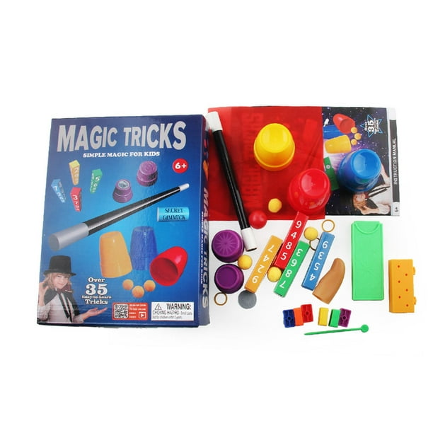 Enfants jouets magiques ensemble débutants enfants jouets magiques adulte  Illusion tours de magie Kit développement de l'intelligence jouet 