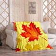 thumbnail image 4 of Lilixerw Fall Leaves Throw Blanket Gifts for Women Girls Boys,Super Soft Cozy Smooth Lightweight,Autumn Blankets Maple Leaf Decoration,for Home Bedroom Sofa Thanksgiving Day, 4 of 6