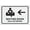 Warning Sign 3, variant on Waiting Room With Left Arrow White Bilingual Spanish Aluminum Sign 8"x12" - UV Ink Printed Outdoor Sign for House Business, Bilingual Waiting Room Decor