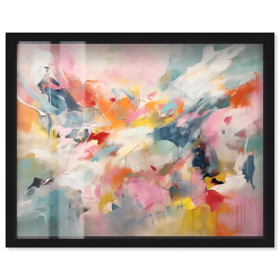 Radiant Dusk II Shadowbox Print Bright Decor by Art Remedy, Black Frame, 20 x 16