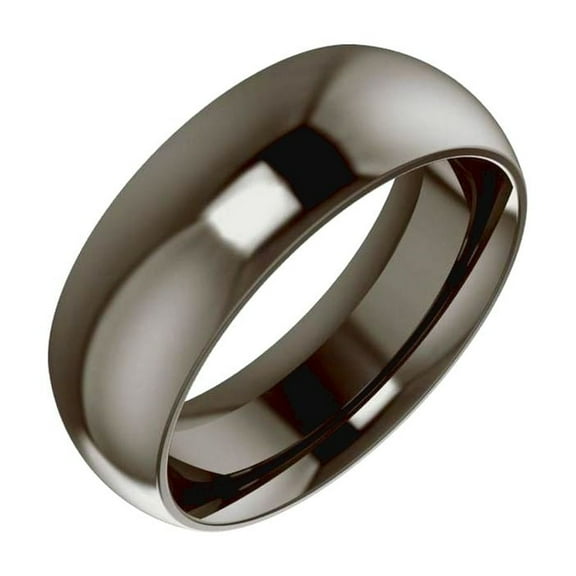 Titanium 7mm Comfort-fit Half-round Wedding Band Ring Size 9.5 Wedding Band for Women and Men