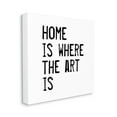 thumbnail image 3 of Stupell Industries Home Where Art Is Weathered Stamp Style Text Graphic Art Gallery Wrapped Canvas Print Wall Art, Design by J. Weiss, 3 of 5