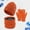 Orange, variant on Couples Winter Outdoor Warm Winter Proof Hat Scarf Gloves Three Piece Striped Knitted Pile Hat Hat Gloves Scarf Set Gloves Scarf Set Men Scarf Gloves Hat Set Light Scarf Hat Gloves Set Men Scarf Hat