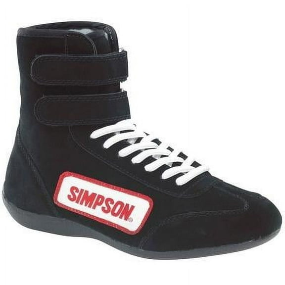 Simpson Safety 28120BK, High Top Shoes 12 Black Performance Racing Parts