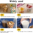 thumbnail image 6 of Bexikou 8oz Clear Plastic Cups with Lids,25 Sets Fruit Cups for Party, Disposable Parfait Cups with Dome Lids,Disposable Snack Bowls, Dessert Cups for Pudding, Cake, Ice Cream, Cupcake, Snacks, 6 of 8
