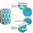 thumbnail image 7 of Shower Curtains Turquoise Hydrangea Flowers Bath Curtain Grey Floral Modern Waterproof Bathroom Shower Curtain Set with Hooks Decoration 36 x 72 Inches, 7 of 7