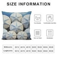 thumbnail image 5 of COMIO Sofa Pillow Cover Beach Starfish Sand Dollar Modern Blue White Square Soft Pillowcases Couch Pillows Cushion Covers Seashells Starfish Conch Waves Ocean Pillow Cushion Case for Sofa Couch, 5 of 5
