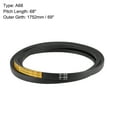 thumbnail image 2 of A68 V-Belts 68" Mid-Perimeter, A-Section Rubber Drive Belt 2pcs, 2 of 5