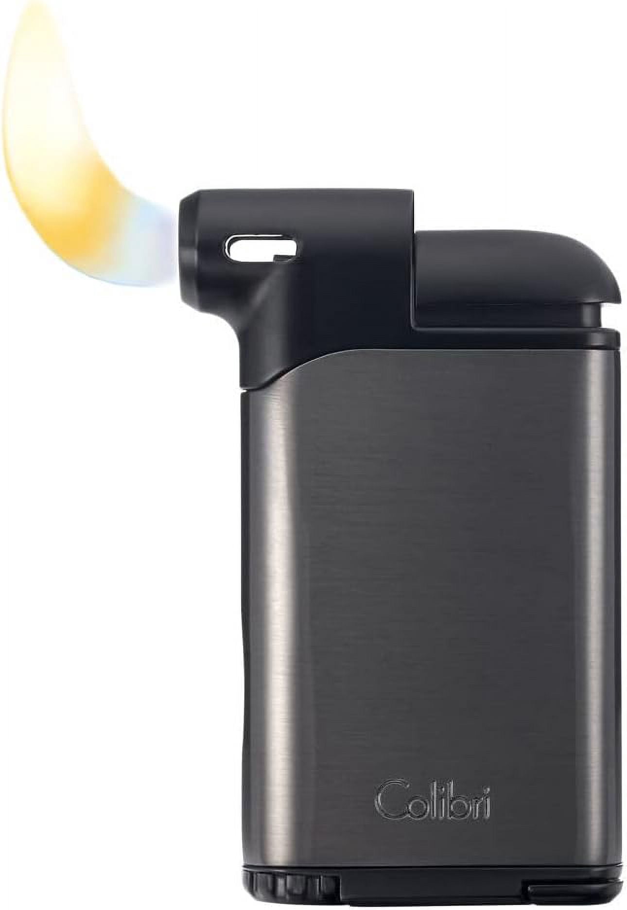 Colibri Pacific Air Soft Flame Lighter - Gunmetal-Black Gunmetal Black