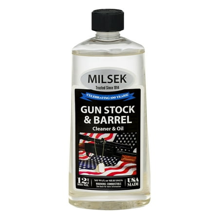 Milsek Gun Stock & Barrel Cleaner & Oil, 12.0 FL (Best Gun Barrel Cleaner)