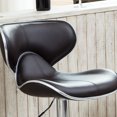 thumbnail image 2 of Roundhill Masaccio Cushioned Leatherette Upholstery Airlift Adjustable Swivel Barstool with Chrome Base, Set of 2, Multiple Colors Available, 2 of 7