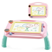 Chmadoxn Magnetic Drawing Board for Kids - Magna-Doodle Board for Toddlers, Magnetic Colorful Writing Sketch Board Educational Learning Toys Birthday Gift for 2 3 4 5 Year Old Boys Girls