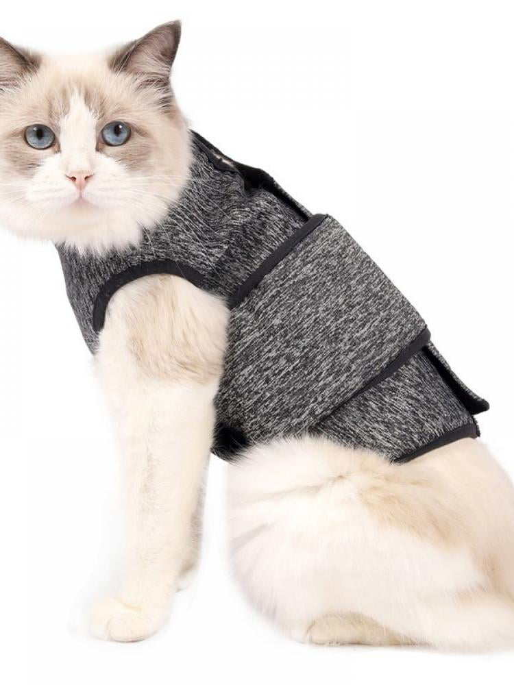 Male Female Anti-Harassment Wear Breathable After Surgery Clothes S, Pink Donut Cotton E-Collar Alternative Rantow Professional Cats Recovery Suit for Abdominal Wounds or Skin Diseases 