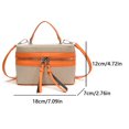 thumbnail image 2 of Mujeres Patchwork Crossbody Bag Fashion Shoulde Bag Chic Hobo (naranja), 2 of 9