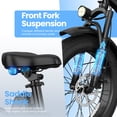 thumbnail image 2 of Deepower K2 Electric Bike for Adults, 20”x3 Fat Tire Ebike with 1200W Peak Motor,25MPH Max Speed, 720Wh Removable Battery Up to 55 Miles Range, Front Suspension,7-Speed Step-Thru Commuter Ebike, 2 of 8