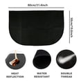 thumbnail image 2 of EIGTHTAIL Tapis de Cheminée Demi-Rond Ignifuge Ignifuge Noir 20” x 39”, 2 of 11