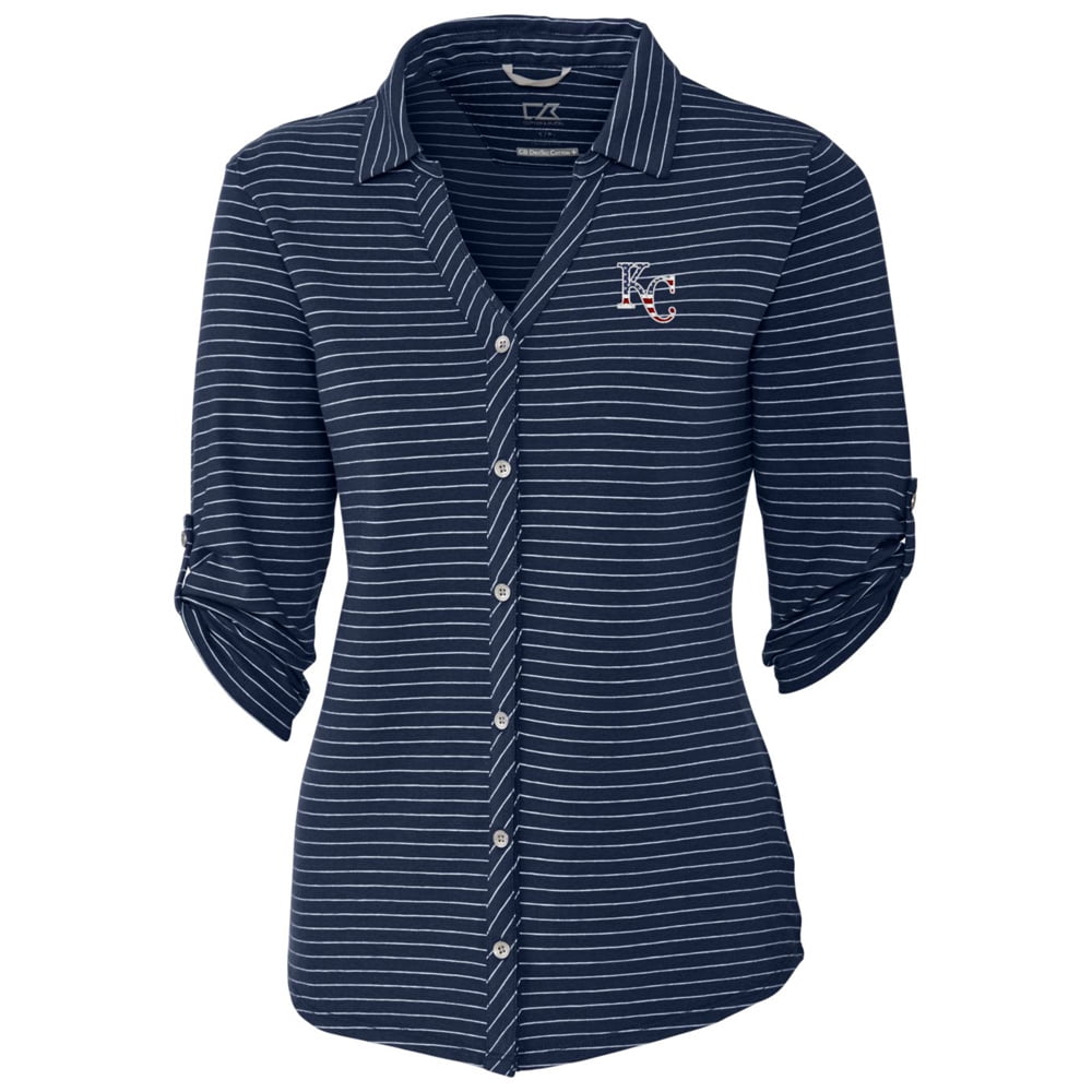 kc royals button up shirt