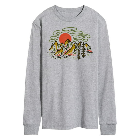 Instant Message - Colorful Mountains - Men's Long Sleeve T-Shirt