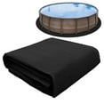 thumbnail image 1 of QUTETN Round Swimming Pool   4 Meter Felt Liner Pad  Black  Ground Pool Protection Cloth  Suitable for 12ft Pools  Soft Comfortable  Prevents Damage from Rocks Roots  Durable Long-Lasting, 1 of 9