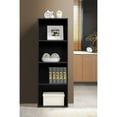thumbnail image 2 of Hodedah 12 x 16 x 47 Inch 4 Shelf Bookcase & Office Organizer, Black, 2 of 4