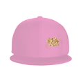 thumbnail image 2 of ZICANCN Golden Rose Pattern Baseball Caps, Trucker Hats for Men And Women, Adjustable Breathable Flat Caps, Pink, 2 of 8