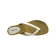thumbnail image 3 of STYLE & COMPANY Womens White Wrapped Wedge Heel Cushioned Comfort Haloe2 Wedge Slip On Thong Sandals 9 M, 3 of 3