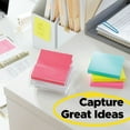 Postit Dispenser Popup Notes, 3 in x 3 in, Yellow and Bright Colors