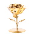 thumbnail image 1 of Iron Flower Candlestick 1Pc 5.4x4 In Golden For Wedding Party, 1 of 1