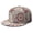 White-238, variant on Vintage Paisley Snapback Cap, Adjustable Flat Visor Hat with Retro Floral Design, Trendy Unisex Casual Wear