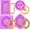purple(m297), variant on Picture Frame Chocolate Molds, Baroque Vintage Mirror Frame Fondant Molds, Photo Frame Rose Silicone Baking Molds for Cake Decoration Sugar Gum Paste Candy Cookies Resin Clay Set of 3