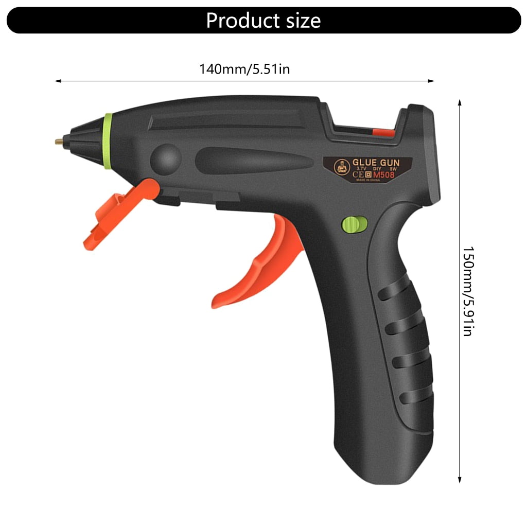 Rechargeable Hot Glues Guns with 2400mAh Battery Home Use Quick Crafting Tool