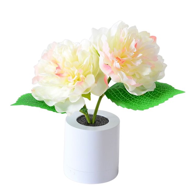 Luz de noche de peonía LED, regalo de Navidad, decoración del hogar para fiestas navideñas (2 flores) Ehuebsd Para estrenar
