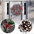 thumbnail image 2 of New Christmas Wreath Autumn Door Decoration Handmade Door Wreath Floral Santa Decor Merry Christmas Decorations Compatible With Home bd, 2 of 4