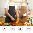 thumbnail image 2 of Delantal de chef Tosewever de lona con parte trasera cruzada y correas ajustables, 2 of 7