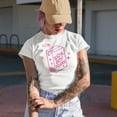thumbnail image 2 of 100 Percent Boy Tears with Pink Text & Juice Pack Art, Sassy Girls Merch Gift, Baby Blue T-Shirt, 3XL, 2 of 5