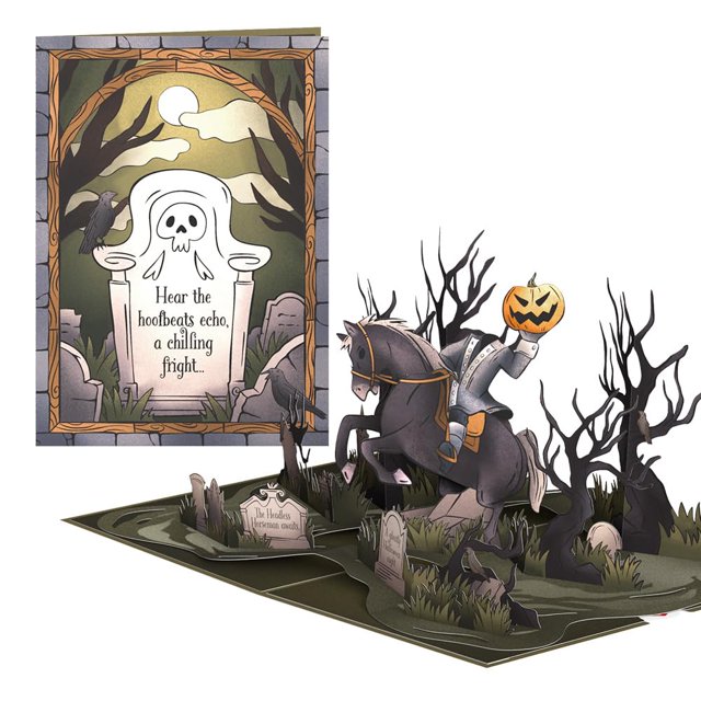 Tarjeta de felicitación Lovepop Halloween Headless Horseman 3D