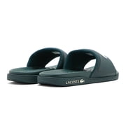 Mens Lacoste Croco Dualiste Slides Dk Green/White (7-43CMA0020 2D2) - 13